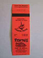 VTG Fish Tales Bar & Grill Ocean City MD Maryland Matchbook Cover Bahia Marina picture