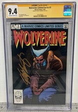 Wolverine Limited Series #3 1982 CGC SS 9.4 NM Chris Claremont Signed Orange ink picture