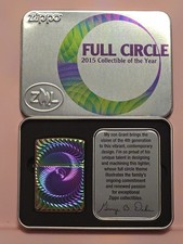 Zippo 2015 Collectible Of The Year, Full Circle, Box picture
