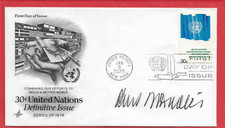 Kurt Waldheim UN Secretary General WW2 Nazi Officer SIGNED UN FDC 1976 picture