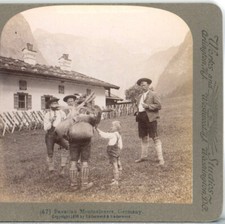 GERMANY, Bavarian Mountaineers--Underwood Stereoview G40 picture