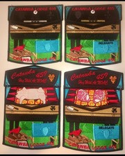 OA CATAWBA 459 BSA  CAROLINA AREA 2022 DELEGATE/ TRADER NOAC 4-PATCH BAR-B-QUE picture