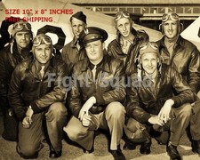 WW2 8x10 Photo AVIATORS with Trainer Aircraft CAL AERO FLIGHT SCHOOL O2085 picture