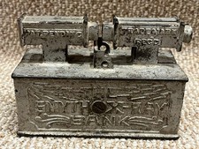 For Parts Antique 1898 Smyth X Ray Cast Iron Mechanical Bank Original See Descr picture
