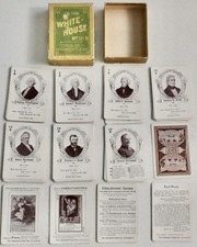 Antique 1902 US President Educational Game IN THE WHITE HOUSE CINCINNATI GAME CO picture