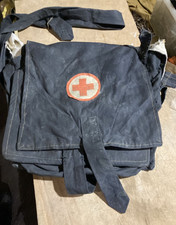 Original 1980s Soviet Army First Aid Medical Bag/Red Cross/Strap/USSR-Russia picture