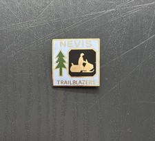 Vintage Nevis Trailblazers Snowmobile Club Minnesota Lapel Hat Pin MN 1980s picture