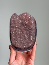 Rainbow Galaxy Amethyst Crystal Cluster Druzy Purple Pink Uruguayan Geode A31 picture