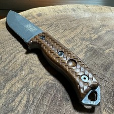 Nobleweave walnut scales compatible with ESEE-5/6 knife picture