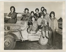 Nurse Female Soldier WWII 1944 Woman Combat Original Type 1 Photo w/Snipe J14770 picture