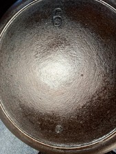 Lodge number 6 vintage single notch skillet picture