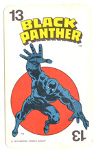 Black Panther 1978 MILTON BRADLEY Marvel Comics Super Heroes Jumbo Card Game #13 picture