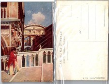 Venezia Ponte dei Sospiri Postcard Italy Vintage Scenic Unposted Artwork Unused picture