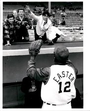 LD307 1969 Original Richard J Misch Photo CLEVELAND INDIANS FANS ON OPENING DAY picture