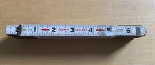 Vintage Lufkin Red End 6’ Folding Lock Joint Ruler Model No. 066 picture