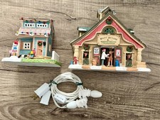 2019 Lemax Holiday OUR TINY HOUSE & Happy Antlers Reindeer Shelter Veterinarian picture