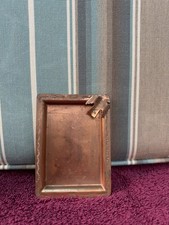 Vtg Harvey Era Native American Navajo Copper Heavy Gauge Tray Dish Ashtray  picture