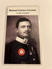 Blessed Charles of Austria   3rd Class Relic Card picture