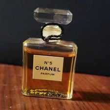 Vintage CHANEL No 5 Pure Parfum Extrait 1/4 oz • 1980s Glass Stopper ~90% Full picture