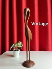 Vintage Danish Teak Bird Sculpture Mid-Century Modern Scandinavian Copenhagen picture