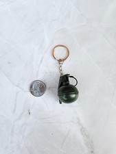 Keyring Weapon Replica Military Keychain Mini Fragmentation Grenade Unique Gift picture