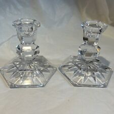 Towle Crystal Candle Holders Set Of 2  3x3x3 /24% Need A New Home EUC A+ picture