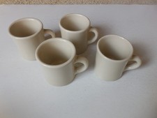 Set of 4 vintage Victor Restaurant Ware Heavy Duty Coffee Mug Cup stamped diner picture