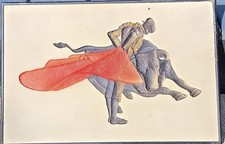 ​Vtg 1957 Richter Artcraft Matador Bull Fighter 3D Relief Wall Plaque MCM Decor picture