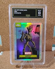 2024 Topps Chrome Marvel Groot #70 Refractor Gem Mint 10 Slab picture