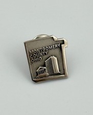 Montgomery County Ohio service pin Dayton City Hall Courthouse Sterling Silver picture