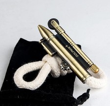 Vintage Trench Lighter Windproof Rope Design Bronze Camping Survival Gear picture