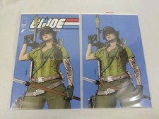 GI JOE REAL AMERICAN HERO #303 Mike Mayhew 2-BOOK SET Trade Virgin SIGNED COA picture