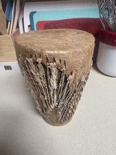 Genuine Besmo handmade African stretched animal hide, Kenya drum. Rare Nice picture