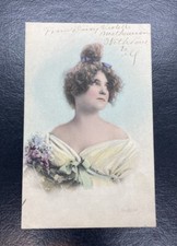 Women Portrait of a young woman Postcard Vintage Post Card picture