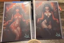 VAMPIRELLA ARMAGEDDON #9 METAL SIGNED WILL JACK - Exclusive Set Autographed. picture