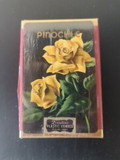 Vintage Retro Playing Cards Deck Yellow Roses Floral Duratone NEW SEALED NOS picture