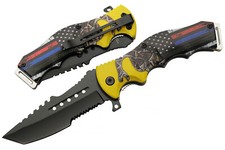4.75 inch Patriot Folding Pocket Knife w/Gadsden Snake on Handle.FREE SHIPPING picture