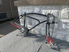 Vintage jc Higgins jet flow Bicycle Beehive Springer frame + parts balloon tire picture