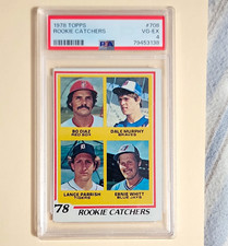Topps 1978 Topps Rookie Catchers #708 Diaz/Murphy/Parrish/Whitt PSA 4 picture