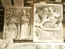 Homco 5616 Vintage White Ceramic Nativity Set 11pc Christmas Religious picture