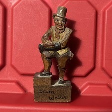 Sam Weiler Hand Carved Wood 3 1/8 Figurine Pre Owned Vintage Unknown picture