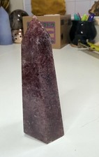 Strawberry Quartz Tower Polished Sparkly Pink Red Crystal Point 148g 3.6in picture