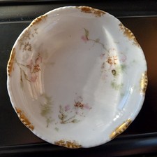 Theodore Haviland Limoges Apple Blossoms Antique Butter Pats RARE MAKERS MARK  picture
