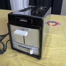 Vintage Sunbeam Toaster Model T200H-1 Chrome 2-Slice Mid-Century Retro Kitchen picture