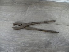 Vintage CEM Mfg Co Blacksmith Tongs Pliers Farrier Tool Blacksmithing 13