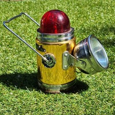 Vintage Hilco Flashlight Lantern Handheld Reflective Railroad Untested No 888998 picture