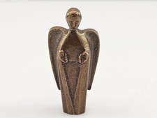 Cubism Bronze Angel Figurine 2-5/8