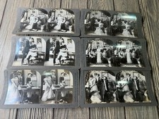 Antique Stereoview Card Collection With Victorian Era Scenes picture