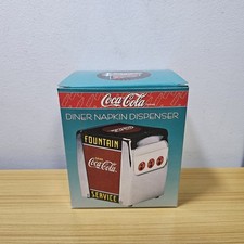 NIB 1999 Coke Diner Napkin Dispenser Vintage Shadle 8794 Retro 50s Coca-Cola MCM picture