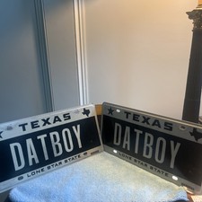 1984 Texas License Plate Set, Custom 2-Pair picture